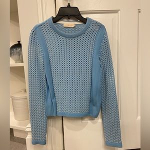Tory Burch blue sweater, EUC, Sz XS